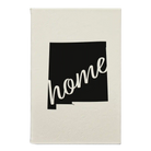 Small white leatherette sketch book laser etched with 'New Mexico home' design