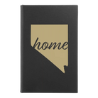 Small black/gold leatherette journal laser etched with 'Nevada Home' design