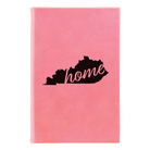 Small pink leatherette journal laser etched with 'Kentucky Home' design