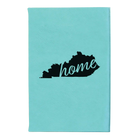Small teal leatherette journal laser etched with 'Kentucky Home' design