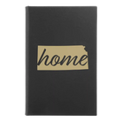 Small black/gold leatherette journal laser etched with 'Kansas Home' design