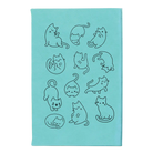 Small teal leatherette journal laser etched with 'Multi-Cat' design