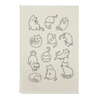 Small white leatherette journal laser etched with 'Multi-Cat' design