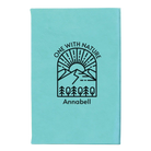 Small teal leatherette journal laser etched with 'One with Nature' design
