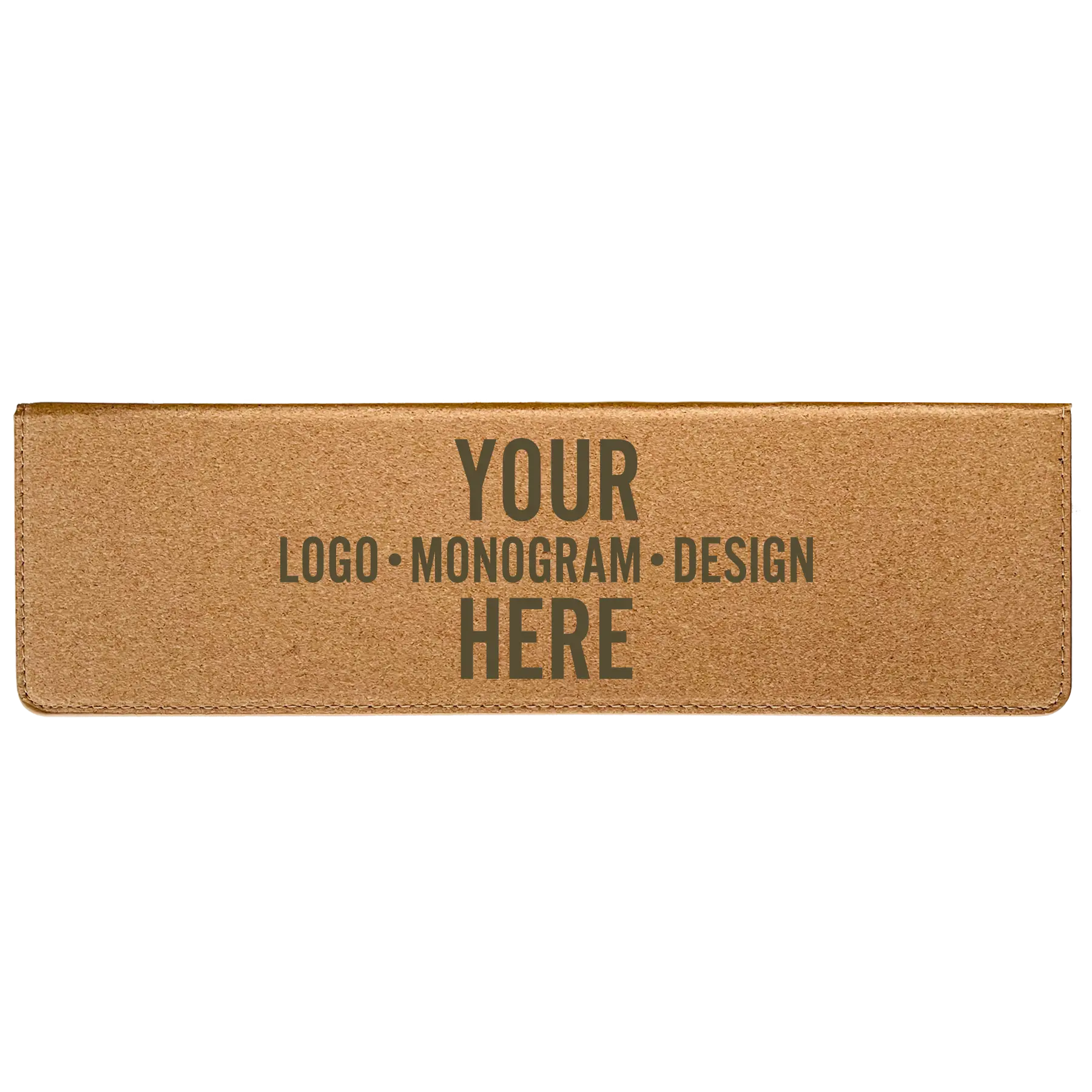 Customized cork leatherette wine box with tools etched with your logo, monogram, or design