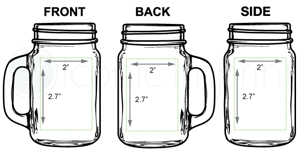 Mason Jar Imprint Area