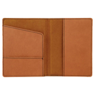 Interior of rawhide leatherette passport holder