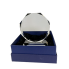 Personalized Clear Crystal Octagon on Clear Pedestal Base Award with Gift Box CRY62