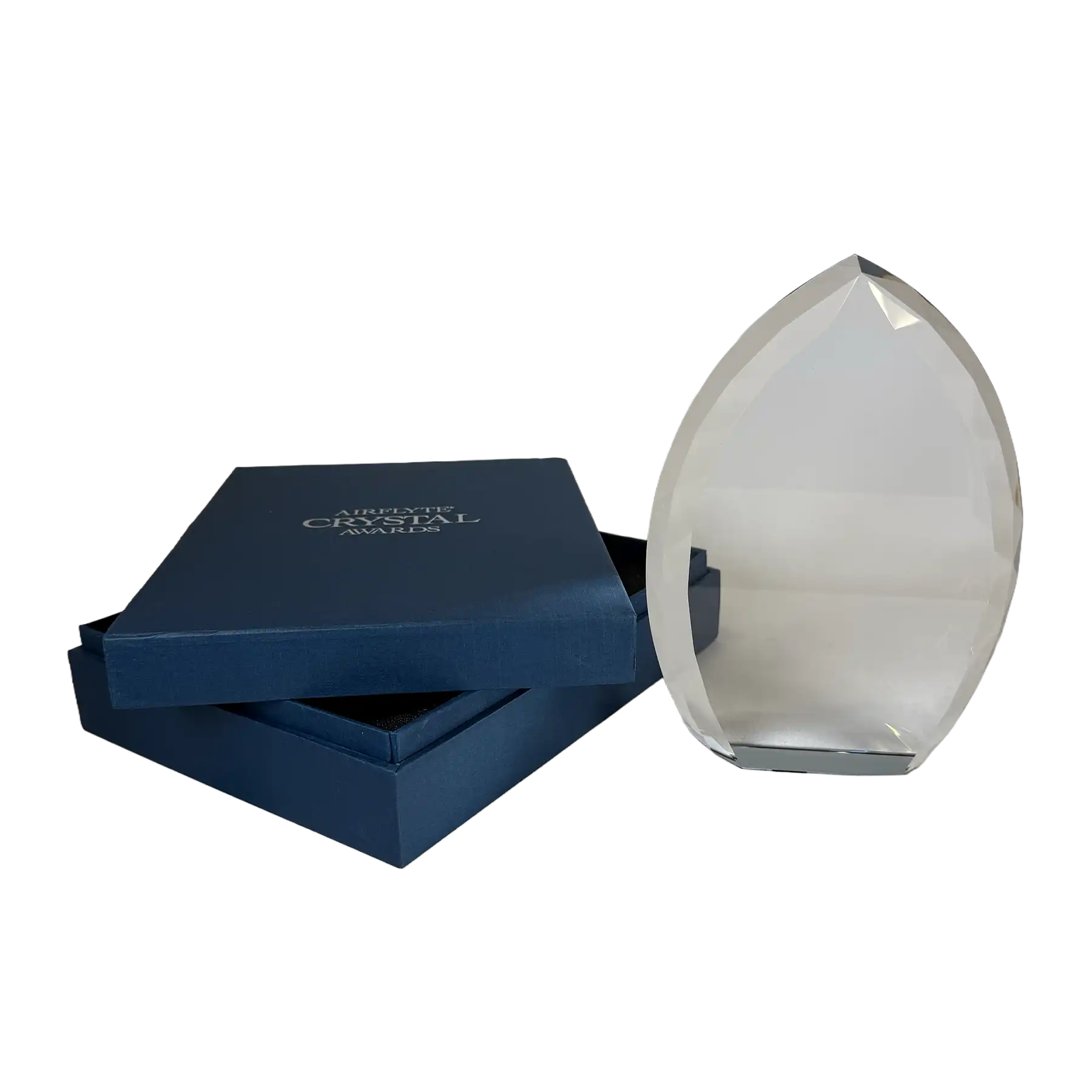 Crystal Flame with Jeweled Edge and Prism-Effect Award with Gift Box K9195