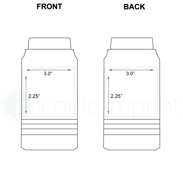 Polar Camel 12 oz Kids Water Bottle Imprint Area