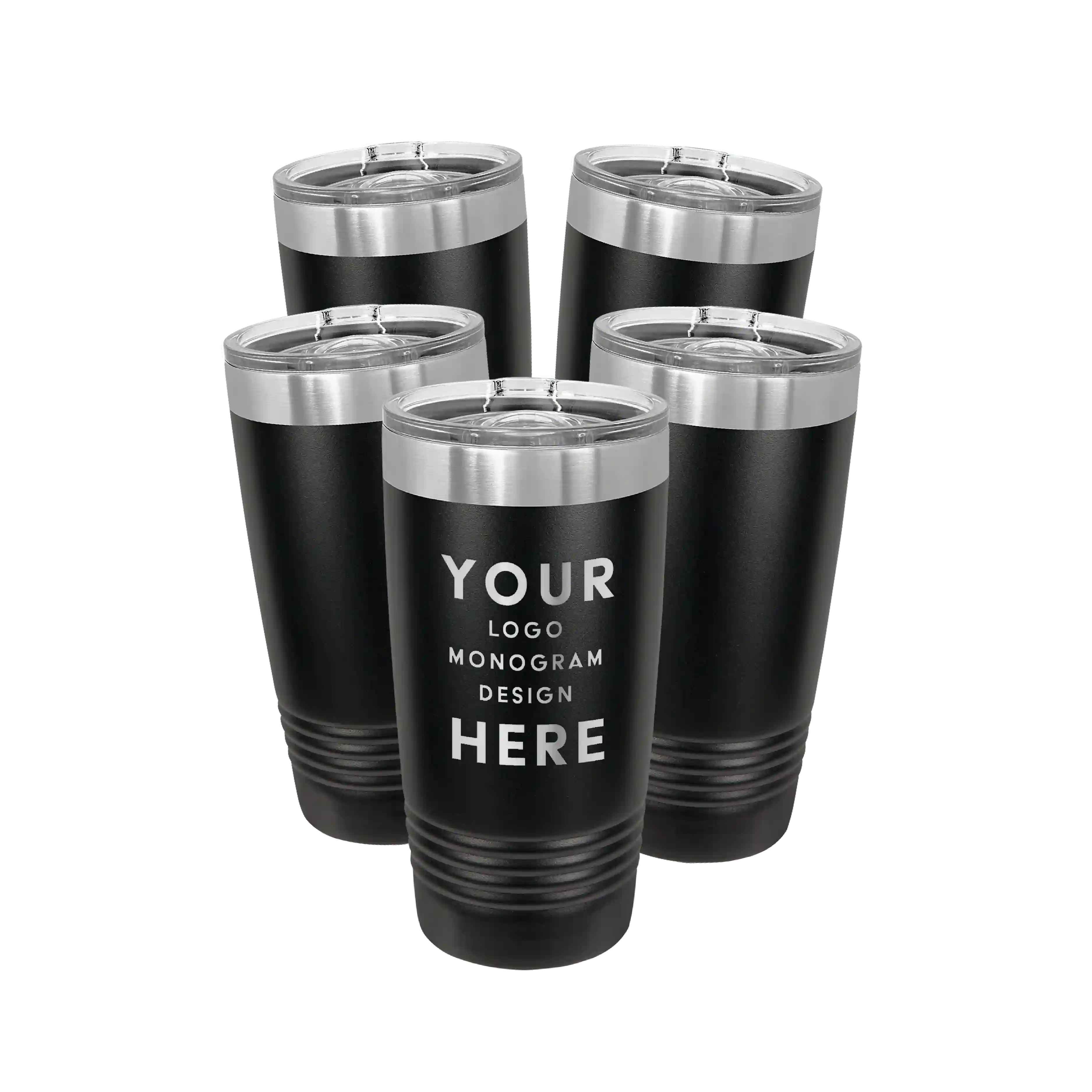 Personalized Polar Camel 20 oz Tumbler with Sliding Lid | 5 Pack