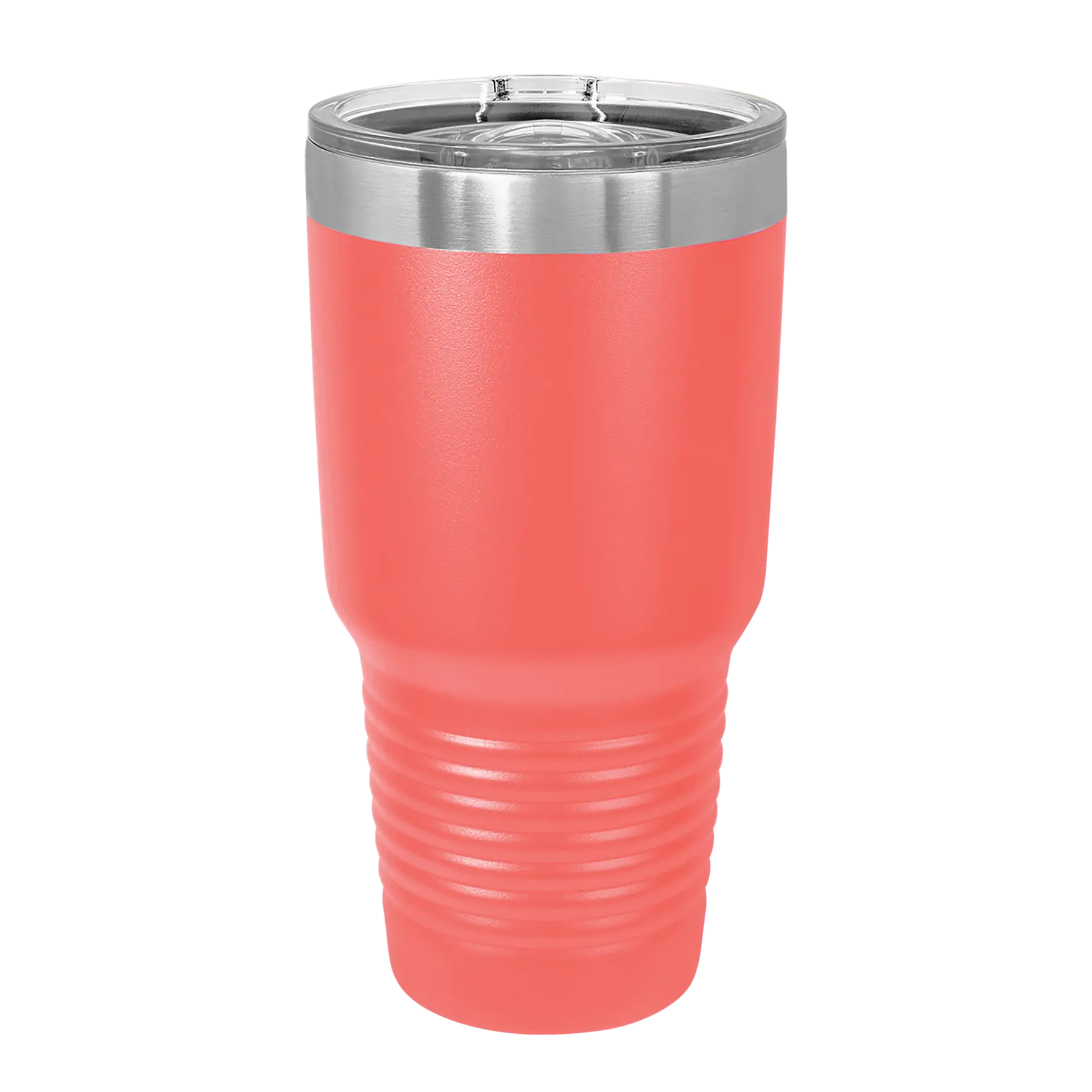 Back of Polar Camel 30 oz vacuum insulated tumbler with sliding lid