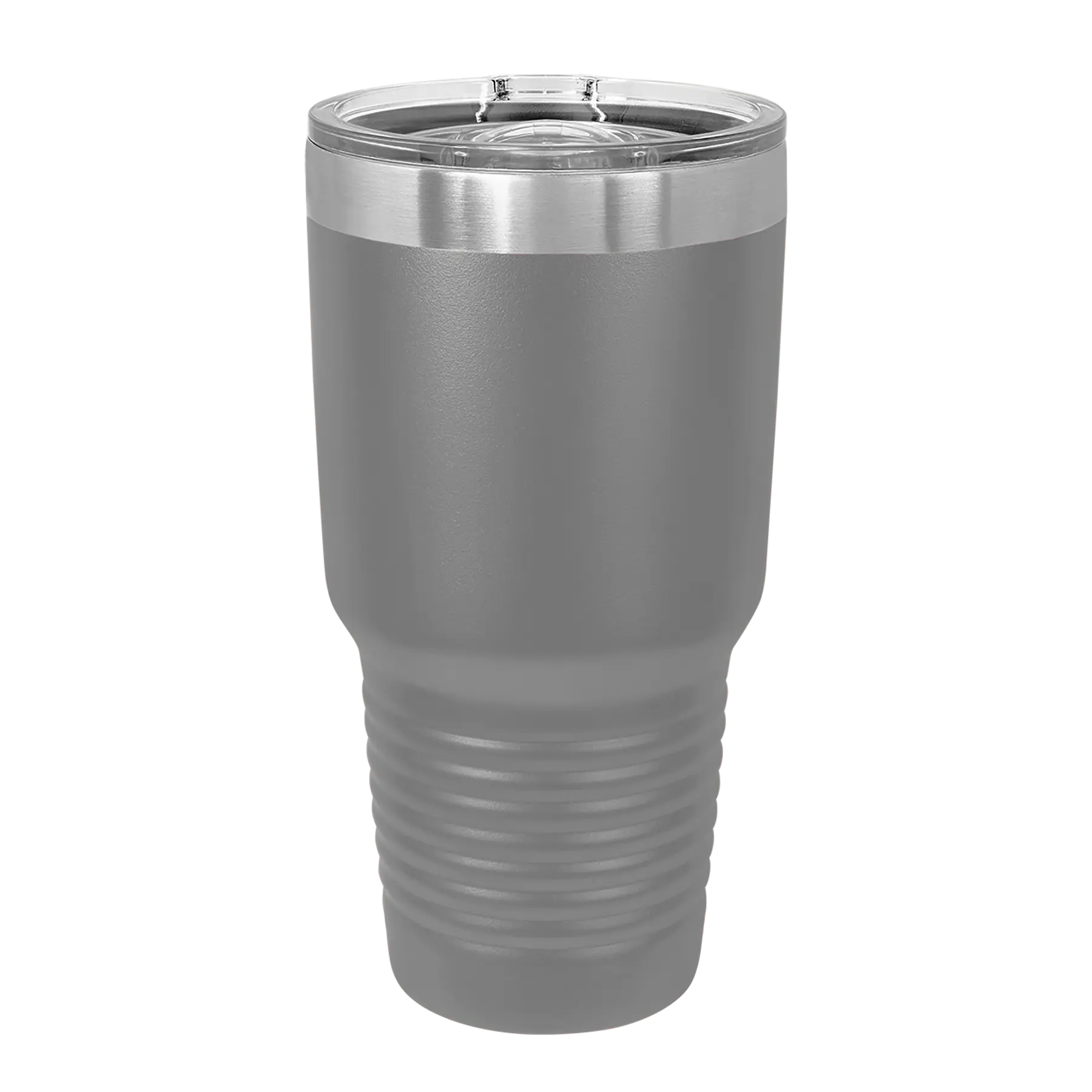 Back of Polar Camel 30 oz vacuum insulated tumbler with sliding lid