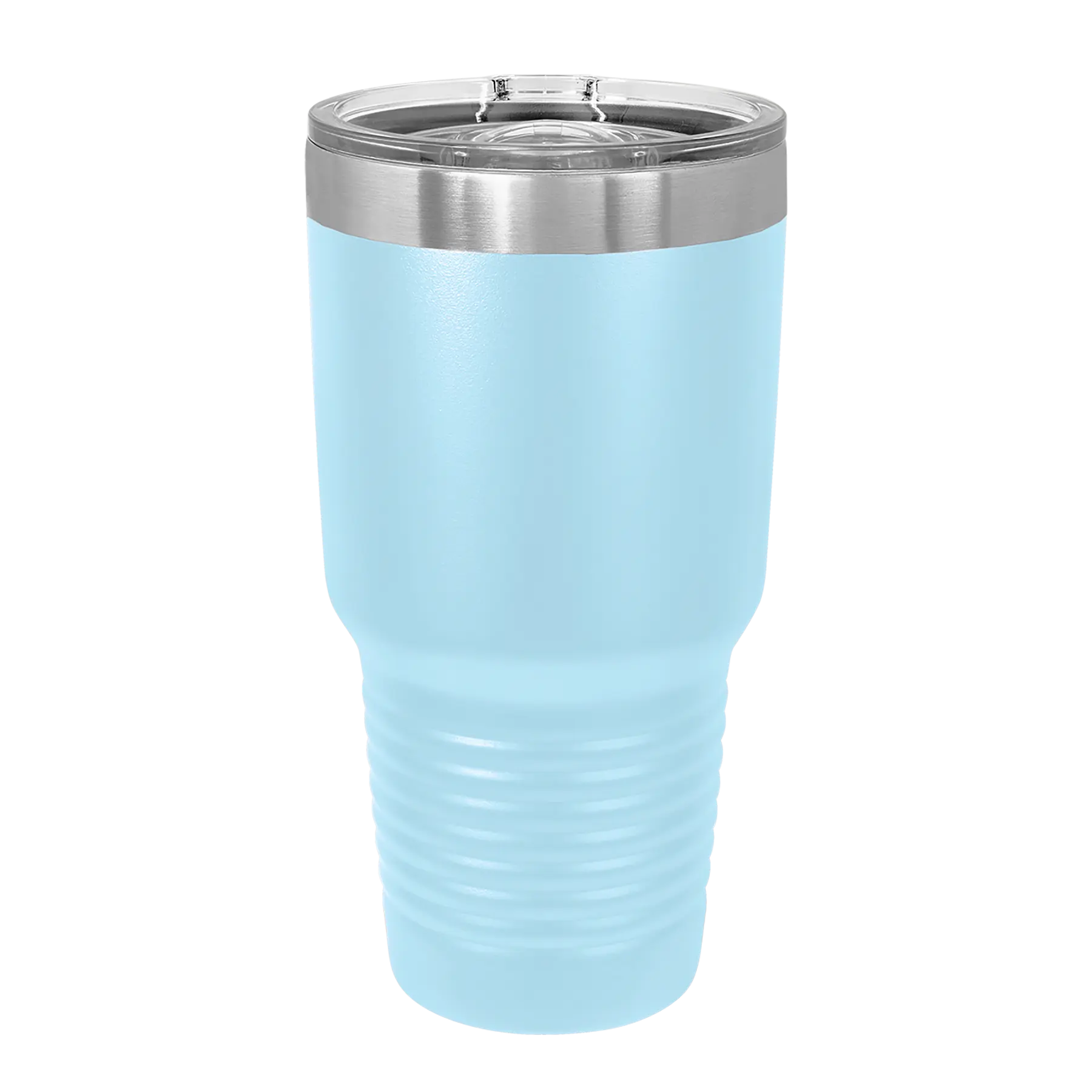 Back of Polar Camel 30 oz vacuum insulated tumbler with sliding lid