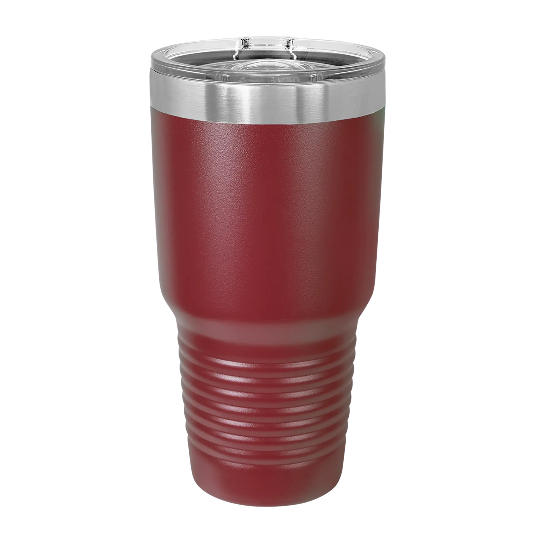 Back of Polar Camel 30 oz vacuum insulated tumbler with sliding lid