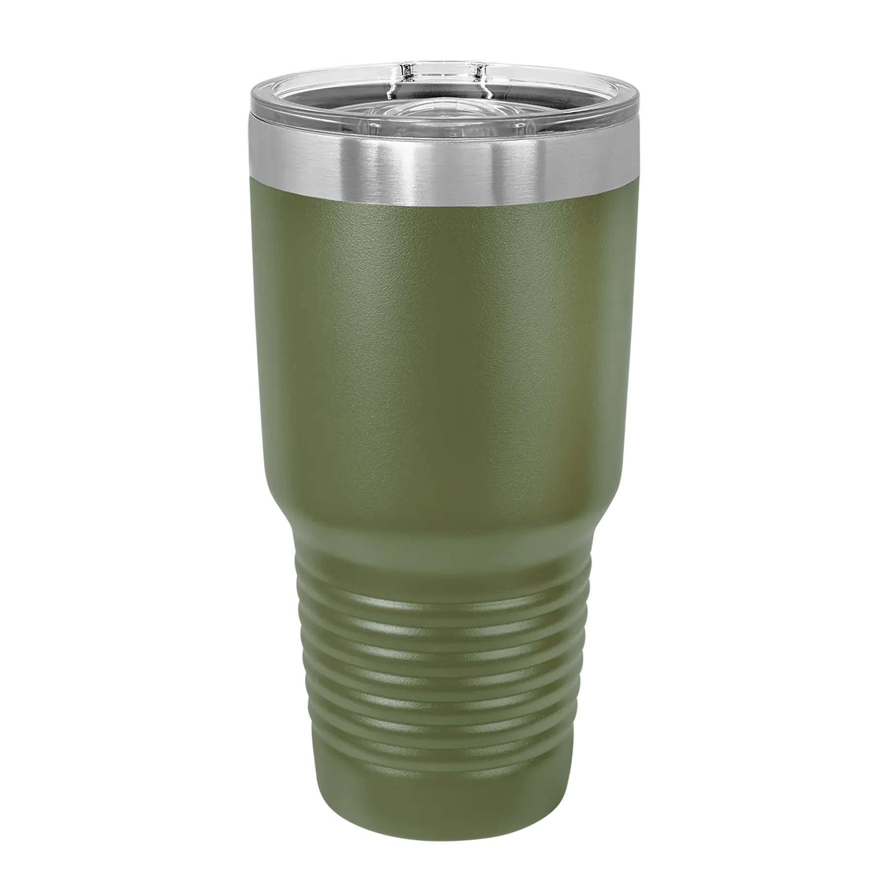 Back of Polar Camel 30 oz vacuum insulated tumbler with sliding lid