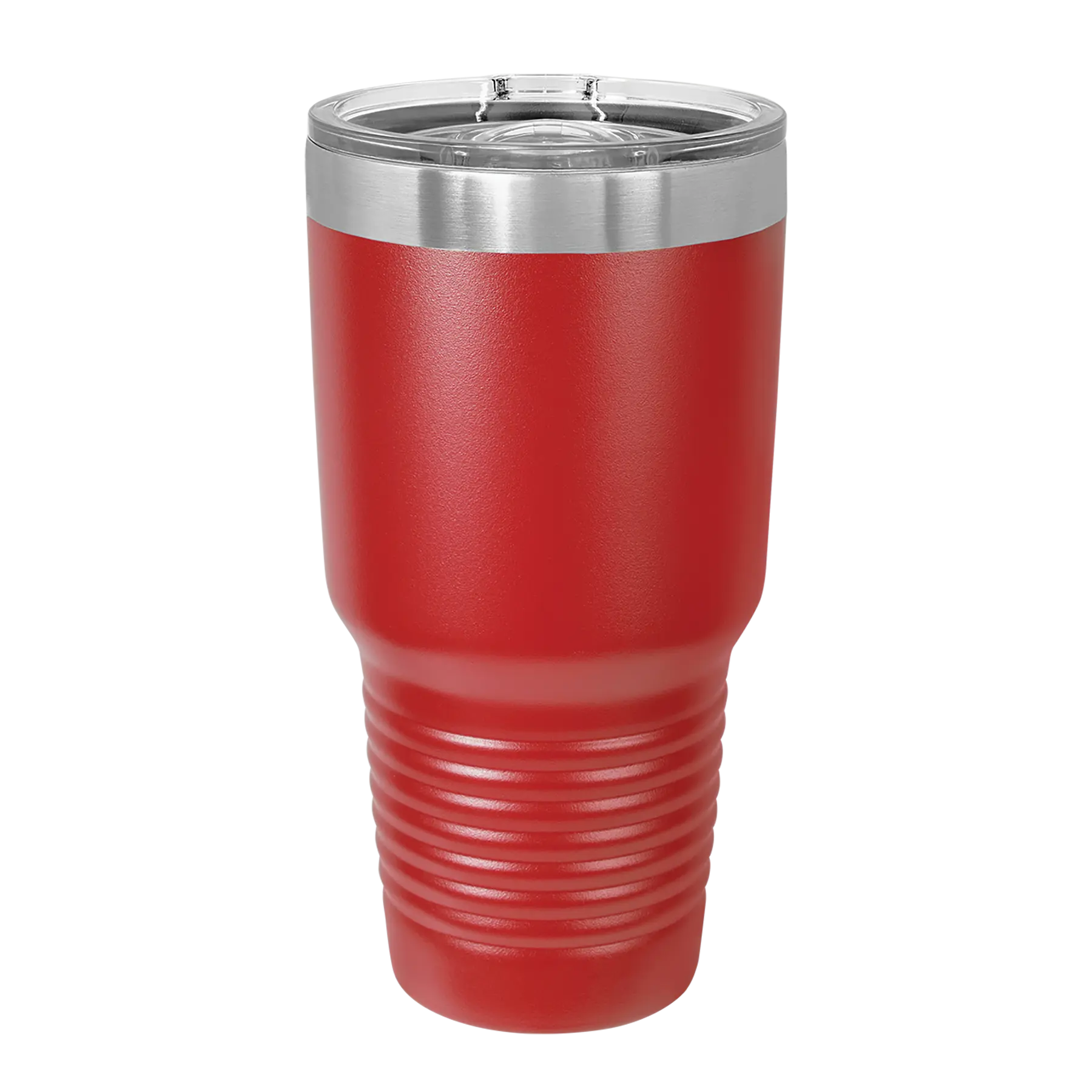 Back of Polar Camel 30 oz vacuum insulated tumbler with sliding lid