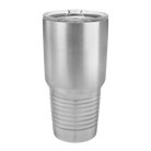 Back of stainless Polar Camel 30 oz vacuum insulated tumbler with sliding lid