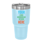 Personalized Polar Camel 30 oz vacuum insulated tumbler with custom full color printed logo, monogram, or design, includes sliding lid