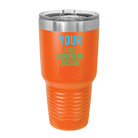 Personalized Polar Camel 30 oz vacuum insulated tumbler with custom full color printed logo, monogram, or design, includes sliding lid