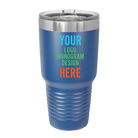 Personalized Polar Camel 30 oz vacuum insulated tumbler with custom full color printed logo, monogram, or design, includes sliding lid