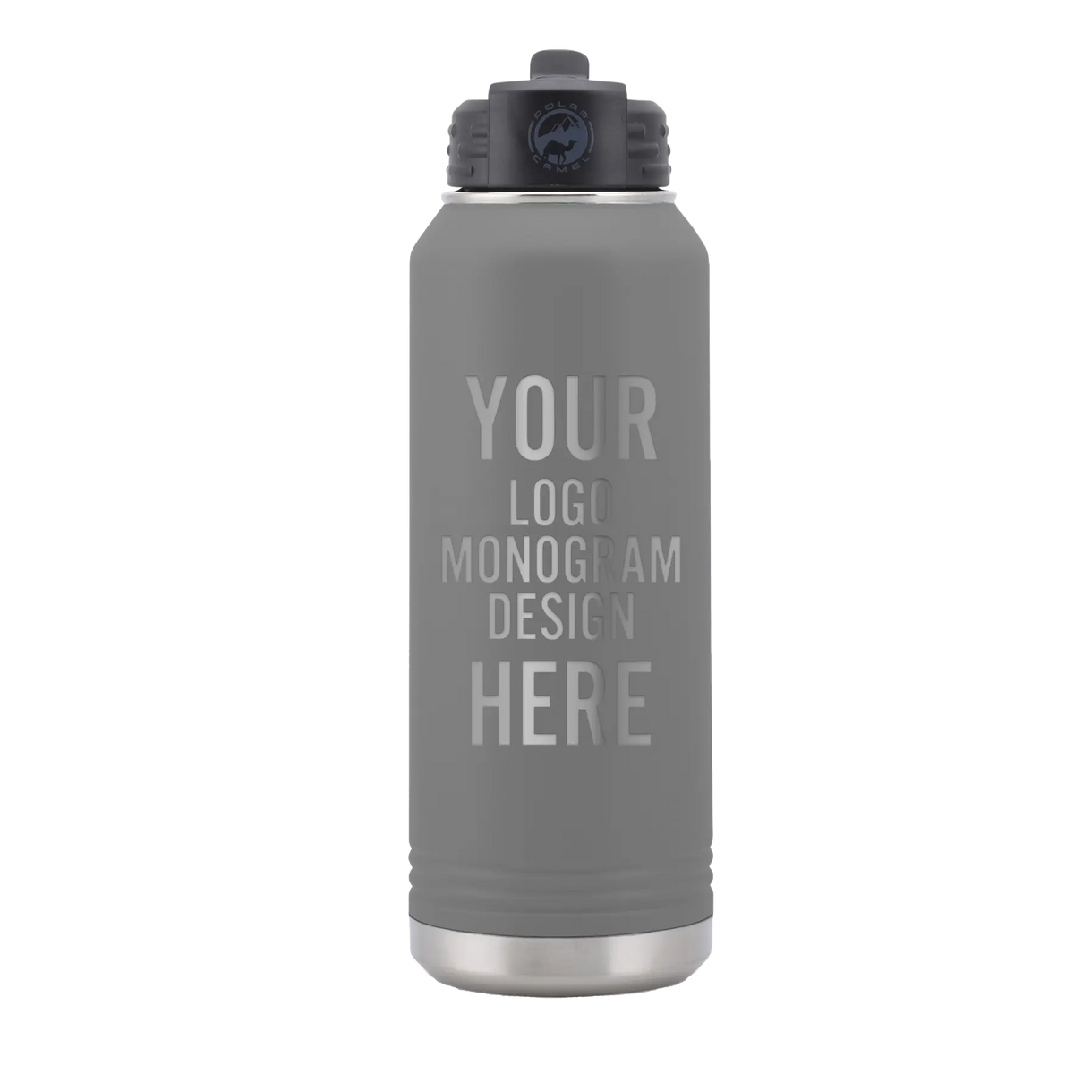 Personalized Polar Camel 32 oz Water Bottle - Dark Gray | Iconic Imprint