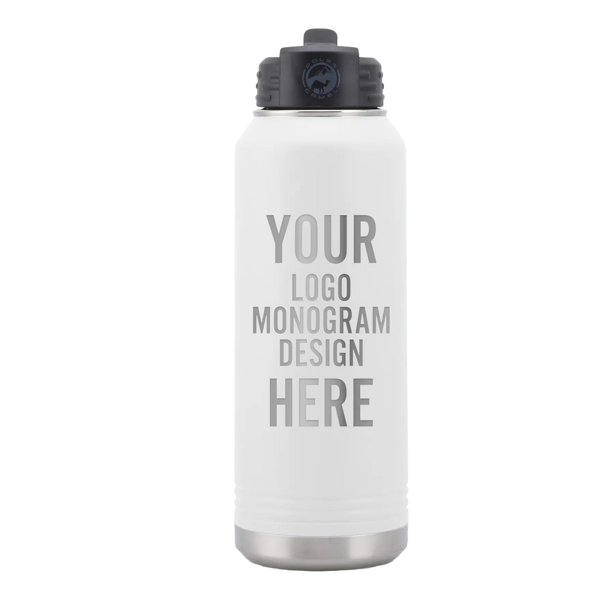 Personalized Polar Camel 32 oz Water Bottle - White | Iconic Imprint
