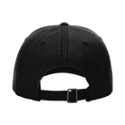 Back view of Richardson 326 cotton twill hat in black