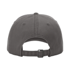 Back view of Richardson 326 cotton twill hat in charcoal