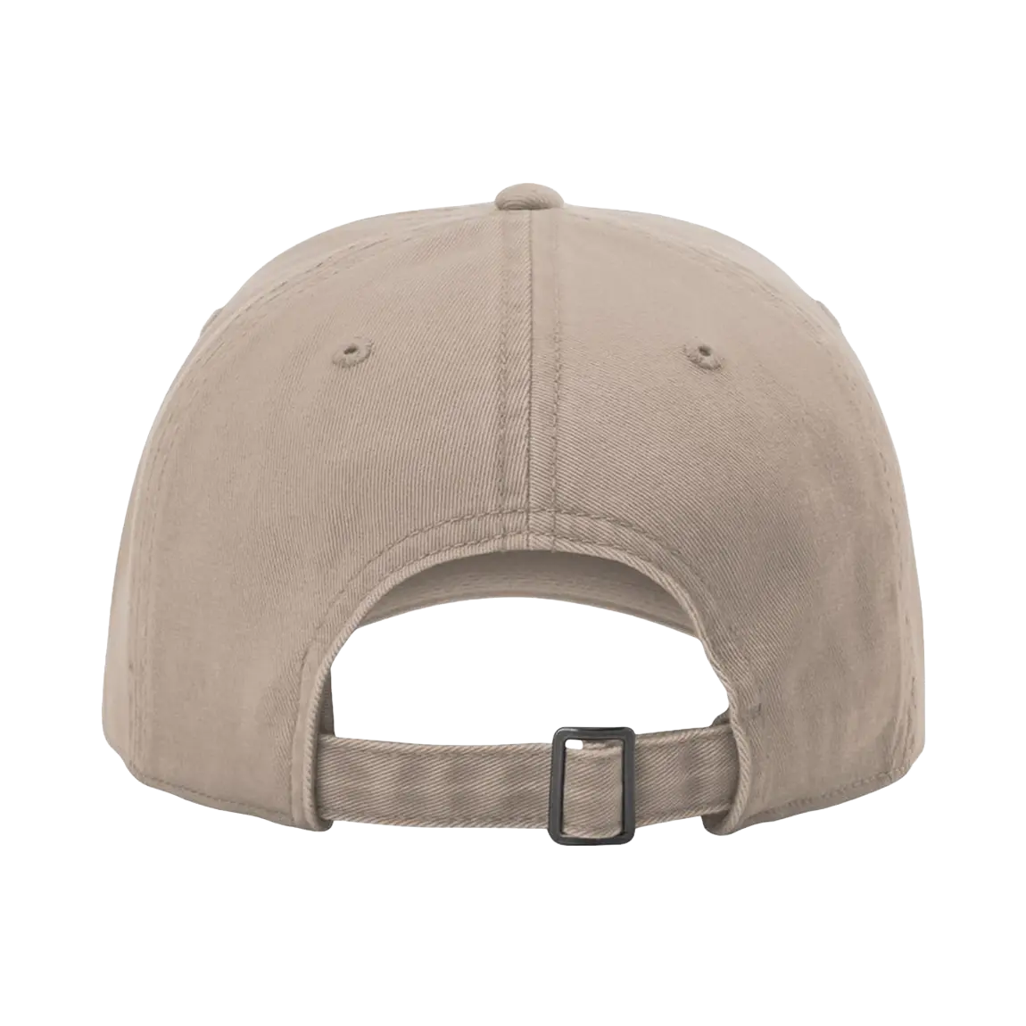 Back view of Richardson 326 cotton twill hat in dark khaki