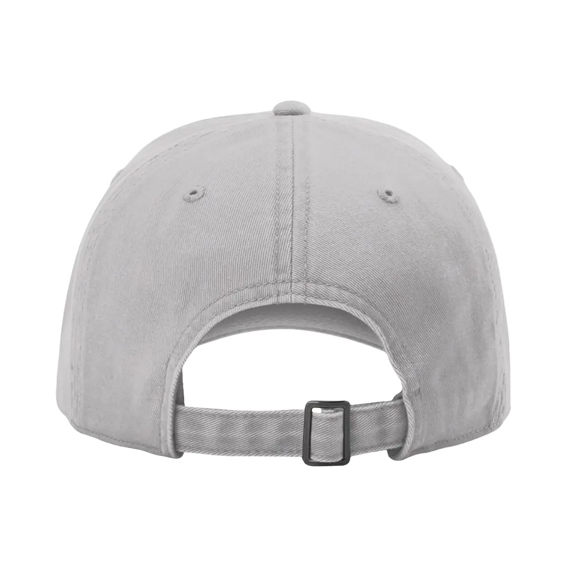 Back view of Richardson 326 cotton twill hat in grey