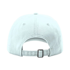 Back view of Richardson 326 cotton twill hat in powder blue