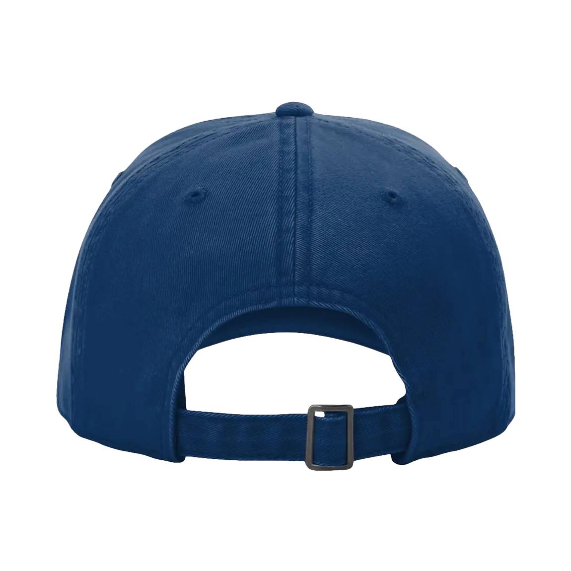 Back view of Richardson 326 cotton twill hat in royal