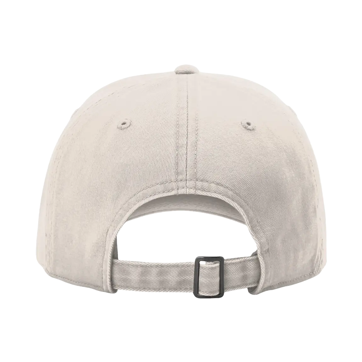 Back view of Richardson 326 cotton twill hat in stone