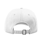 Back view of Richardson 326 cotton twill hat in white