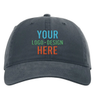 Embroidered navy Richardson 326 Cotton Twill Hat with custom logo