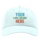 Embroidered powder blue Richardson 326 Cotton Twill Hat with custom logo