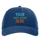 Embroidered royal Richardson 326 Cotton Twill Hat with custom logo