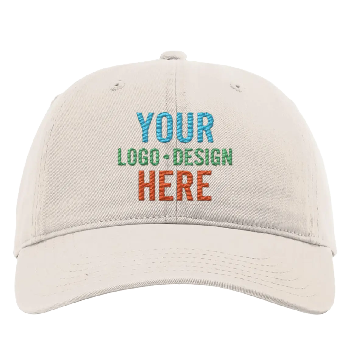 Embroidered stone Richardson 326 Cotton Twill Hat with custom logo