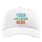 Embroidered white Richardson 326 Cotton Twill Hat with custom logo
