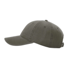 Side view of Richardson 326 cotton twill hat in army green