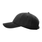 Side view of Richardson 326 cotton twill hat in black
