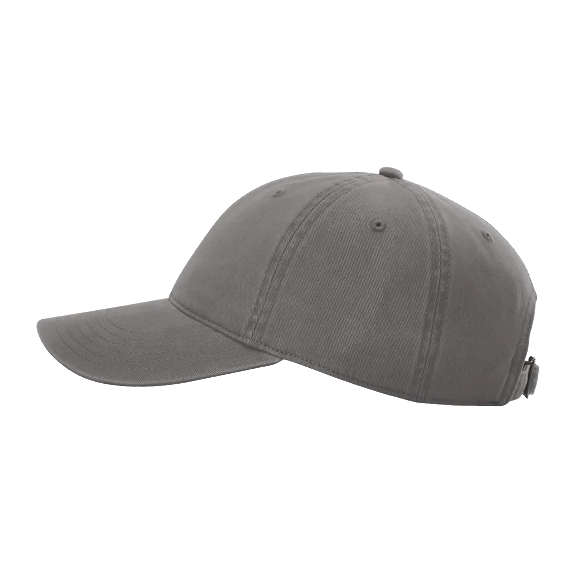 Side view of Richardson 326 cotton twill hat in charcoal