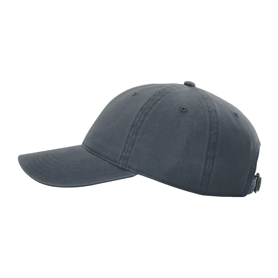 Side view of Richardson 326 cotton twill hat in navy