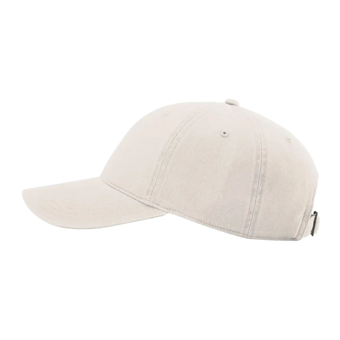 Side view of Richardson 326 cotton twill hat in stone