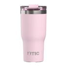 Back view of pale pink RTIC 20 oz Essential insulated tumbler