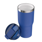 Ceramic-lined interior of cobalt RTIC 20 oz Essential tumbler