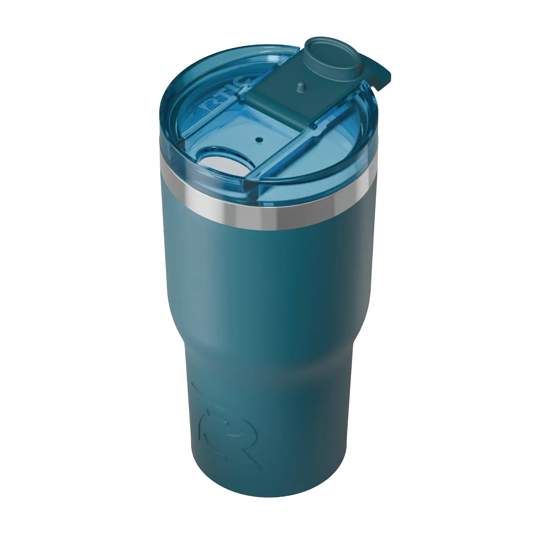 Spill-resistant travel lid for marine RTIC 20 oz Essential tumbler