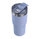 Spill-resistant travel lid for periwinkle RTIC 20 oz Essential tumbler