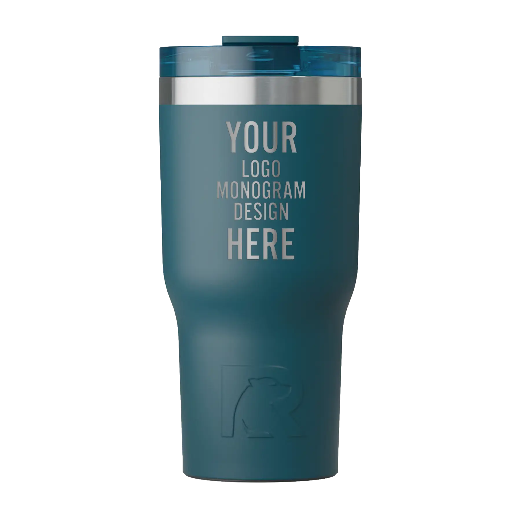 Personalized marine RTIC 20 oz Essential ceramic-lined tumbler with custom laser engraved logo, monogram, or design
